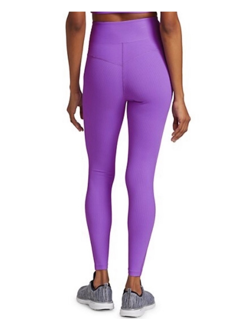 Year of Ours Orchid Purple Ribbed Leggings — small - Picture 3 of 7